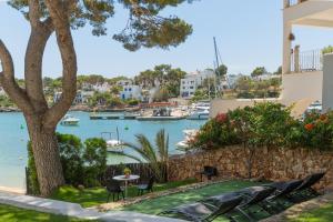 a view of a marina from a house at Villa Almar in Cala d´Or