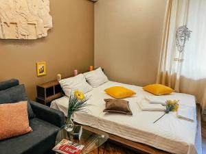 Ліжко або ліжка в номері Apartment on Fedorova