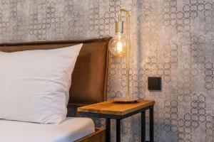 Łóżko lub łóżka w pokoju w obiekcie Apartment am Grundlsee