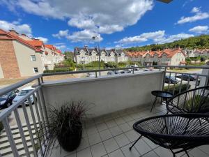 Balkón alebo terasa v ubytovaní Modern Box Apartment