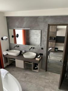 Koupelna v ubytování Nepomuk rooms