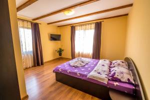 A bed or beds in a room at Casa de vacanta Sadu