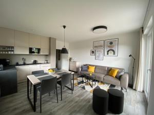 Eldhús eða eldhúskrókur á Apartmán LUEL