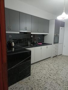 Kuchyň nebo kuchyňský kout v ubytování Kostas Maria Apartment 109m2 1st Floor