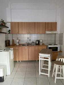Kuchyň nebo kuchyňský kout v ubytování Sofis Garden