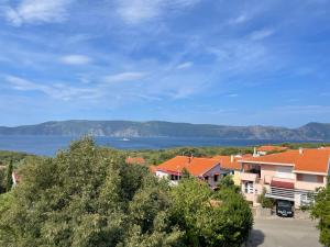 a view of the lake from the apartment complex at Apartments Sanja in Krk