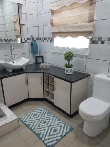a bathroom with a sink and a toilet at Genie's Nest Ooie 3 in Pretoria
