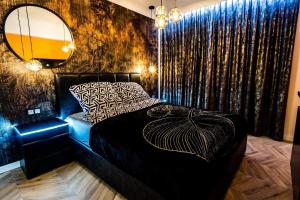 Ένα ή περισσότερα κρεβάτια σε δωμάτιο στο Apartament Rajskie na Wydmie