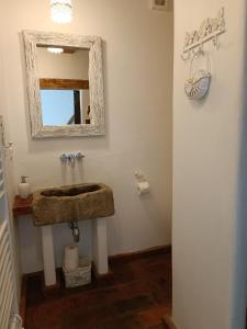 Koupelna v ubytování Květinový apartmán se soukromou terasou