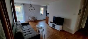 Telewizja i/lub zestaw kina domowego w obiekcie Apartament Sołtysia Góra
