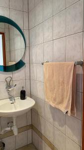 Rukavac的住宿－Vila Anita，一间带水槽和毛巾的浴室