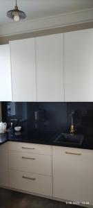 Kuchyňa alebo kuchynka v ubytovaní Apartament w modernistycznej kamienicy w Gdyni