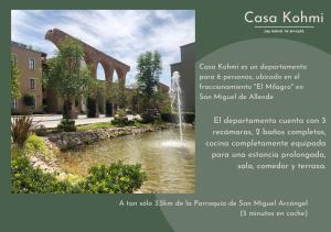 a page of a flyer with a picture of a river at Casa Kohmi San Miguel de Allende in San Miguel de Allende