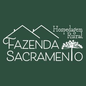 a logo for the hosesteadedroidroidroidroidroid at Hospedagem Rural Fazenda Sacramento in Rodeio Doze