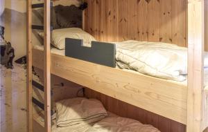 Bunk bed o mga bunk bed sa kuwarto sa Sjusjen Fjellstue Leil Nr 201