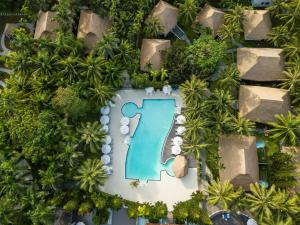 an aerial view of a resort with a pool at L'Azure Resort and Spa in Phu Quoc