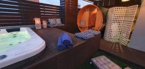 Koupelna v ubytování Hotel Mallas