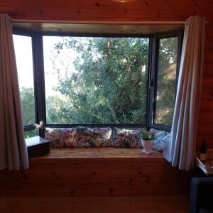 甘哈姆拉钦山林小屋外面的花园