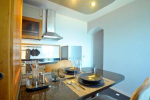 Dapur atau dapur kecil di Albero Maestro on Bussana seaside