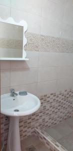 Koupelna v ubytování Apartmani Jacimovic