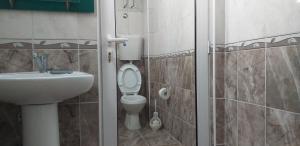 Koupelna v ubytování Apartmani Jacimovic