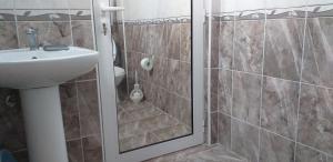 Koupelna v ubytování Apartmani Jacimovic
