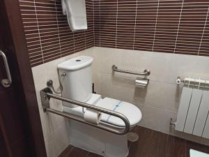 Koupelna v ubytování Hotel Hidalgo