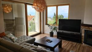TV a/nebo společenská místnost v ubytování Villa Amalia Apartments