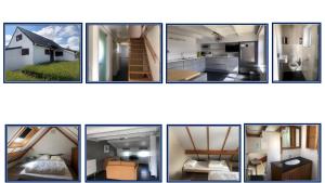 a collage of different pictures of a house at vakantiehuis 48 in Wenduine