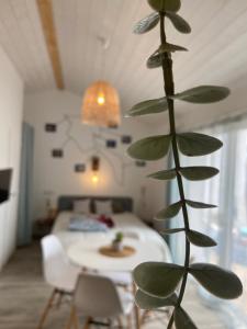Posezení v ubytování L'Herbeaudhier - Les Suites