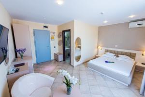 Кровать или кровати в номере Hotel Prestige