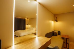 Postel nebo postele na pokoji v ubytování Hotel Pico