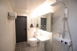 Koupelna v ubytování Hotel Pico