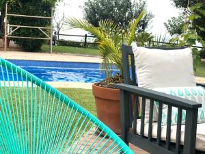 Basen w obiekcie Casa da Lomba Piscina y vistas al mar en Baiona lub w pobliżu