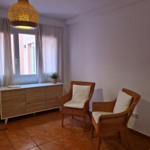 Część wypoczynkowa w obiekcie Casa M de mar - Dúplex con vistas