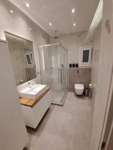 Koupelna v ubytování Pleasant Stay