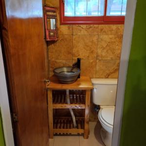 Koupelna v ubytování Casita de Colores