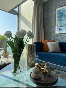 Posedenie v ubytovaní Super Luxury apartment 37th floor en zona de lujo