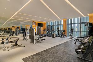 Fitness centrum a/nebo fitness zařízení v ubytování Artyzen Habitat Lingang Shanghai