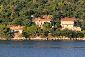 una casa su una collina vicino a un corpo d'acqua di Apartments by the sea Ubli, Lastovo - 8344 a Ubli