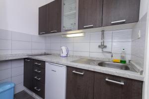 Kuchyň nebo kuchyňský kout v ubytování Apartments by the sea Arbanija, Ciovo - 10340