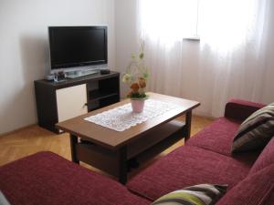 TV a/nebo společenská místnost v ubytování Apartments with a parking space Brodarica, Sibenik - 11262
