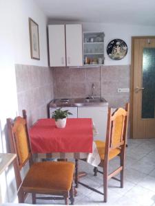 Η κουζίνα ή μικρή κουζίνα στο Studio Liznjan 11152a