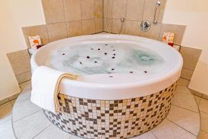 Koupelna v ubytování Parkhotel Sonnenberg