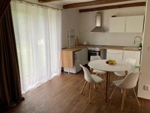 Kuchyň nebo kuchyňský kout v ubytování Apartmány u řeky Nežárky