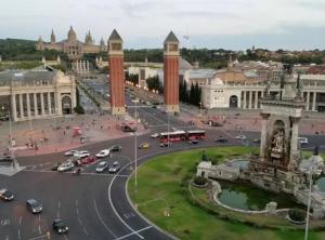 Výhľad na mesto Barcelona alebo výhľad na mesto priamo z apartmánu