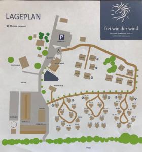 a map of the légium campus at Frei wie der Wind-Glamping in Dierhagen
