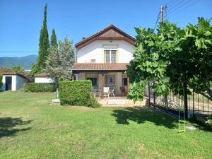 Vonkajšia záhrada v ubytovaní Private two-floor holiday house in Leptokaria