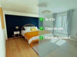 Posteľ alebo postele v izbe v ubytovaní Amboise - L'écrin de Léonard