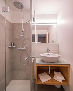 Koupelna v ubytování Hotel Ucliva
